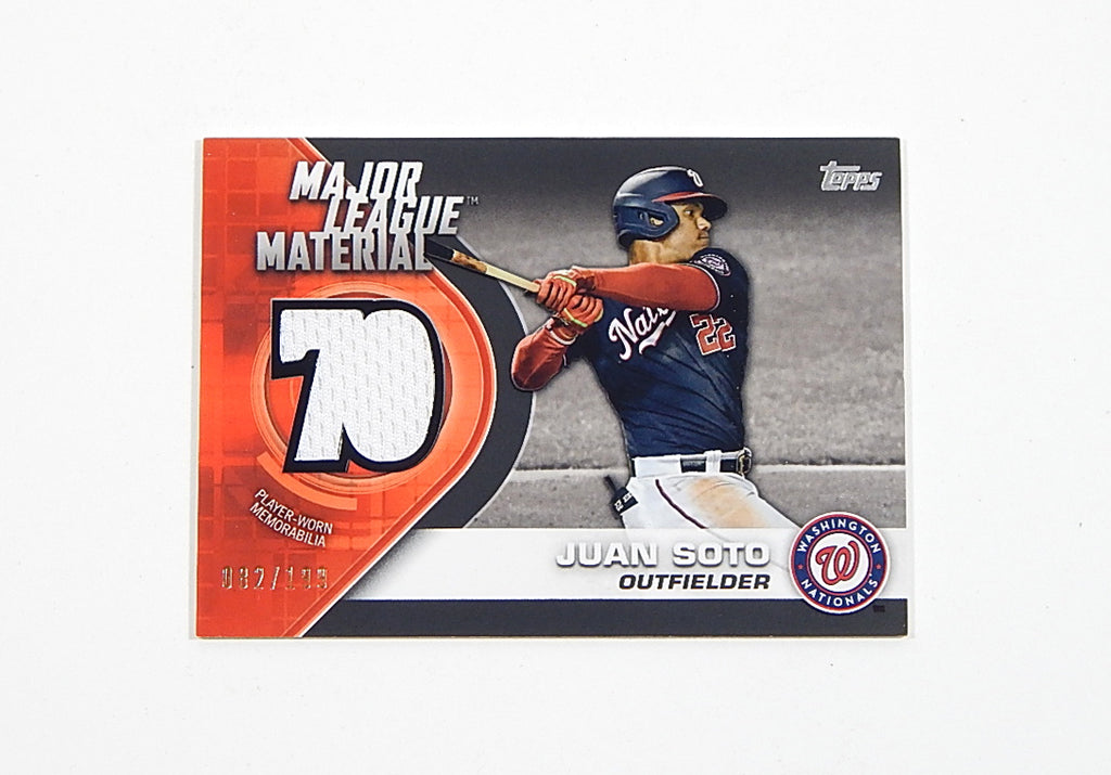 2021 Topps Major League Material Relics Juan Soto #MLM-JS /199