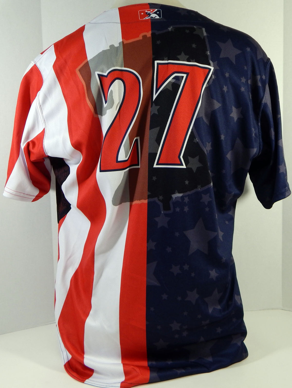 2018 Clearwater Threshers McKenzie Mills #27 Game Used Navy Jersey Independence