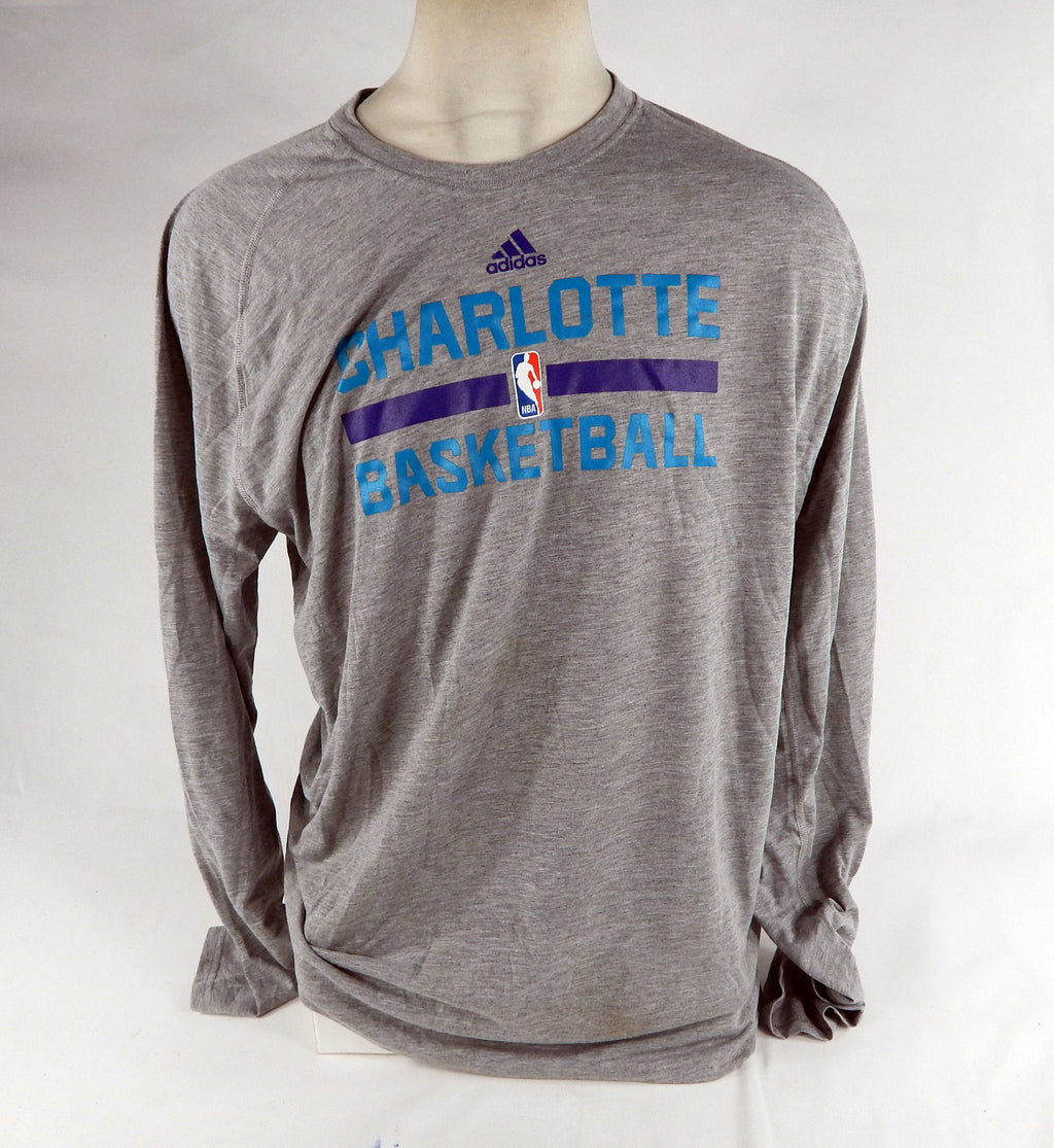 2016-17 Charlotte Hornets Team Issued Grey Training Shirt 2XL DP68620