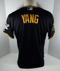 2014 Pittsburgh Pirates Yao-Hsun Yang # Game Issued Black Jersey Ralph Kiner P 2