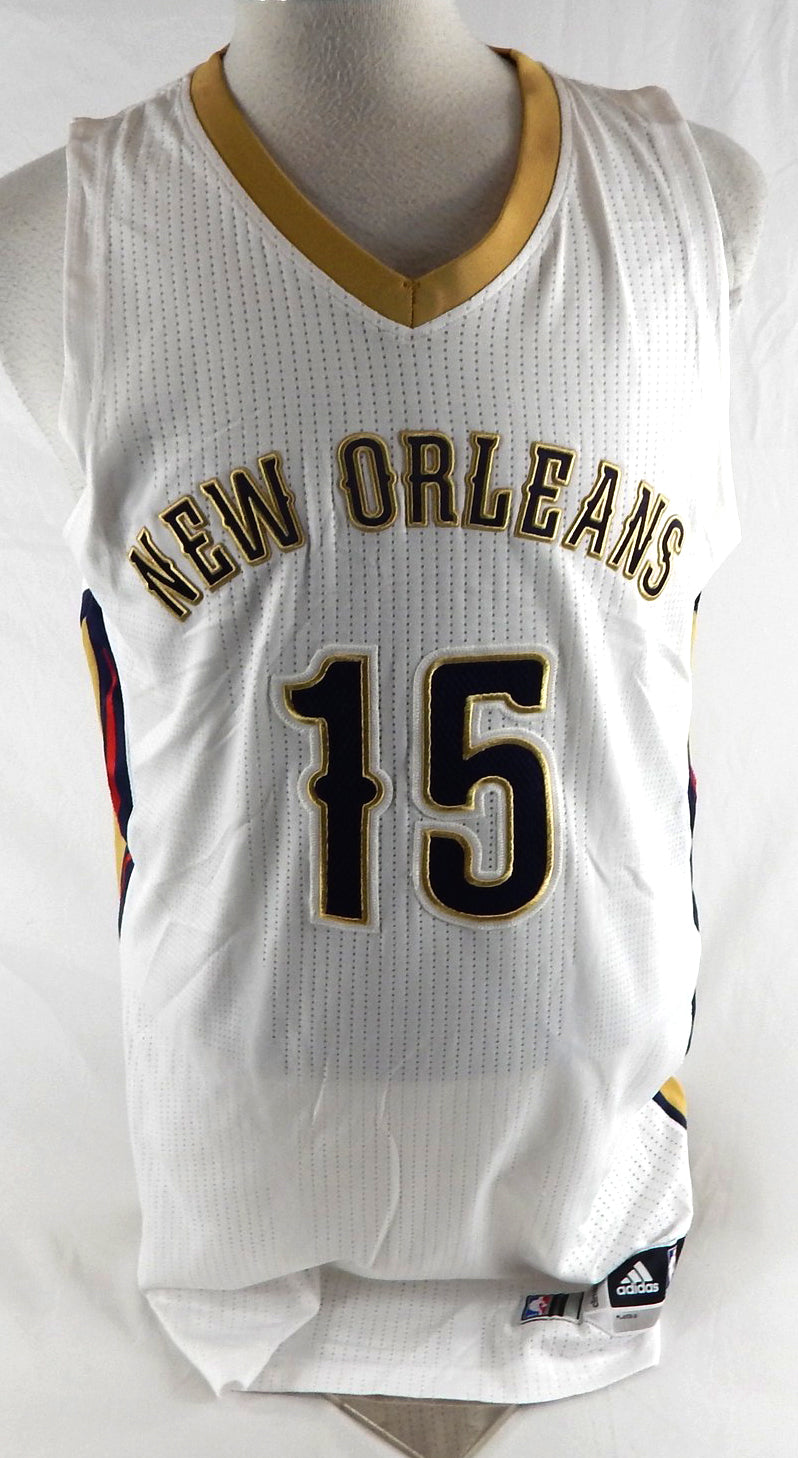 2014-15 New Orleans Pelicans John Salmons #15 Game Issued White Jersey XL 721