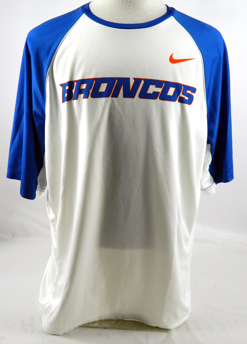 2015-16 Boise State Broncos Team Used White Nike Nike Shirt Size XXL