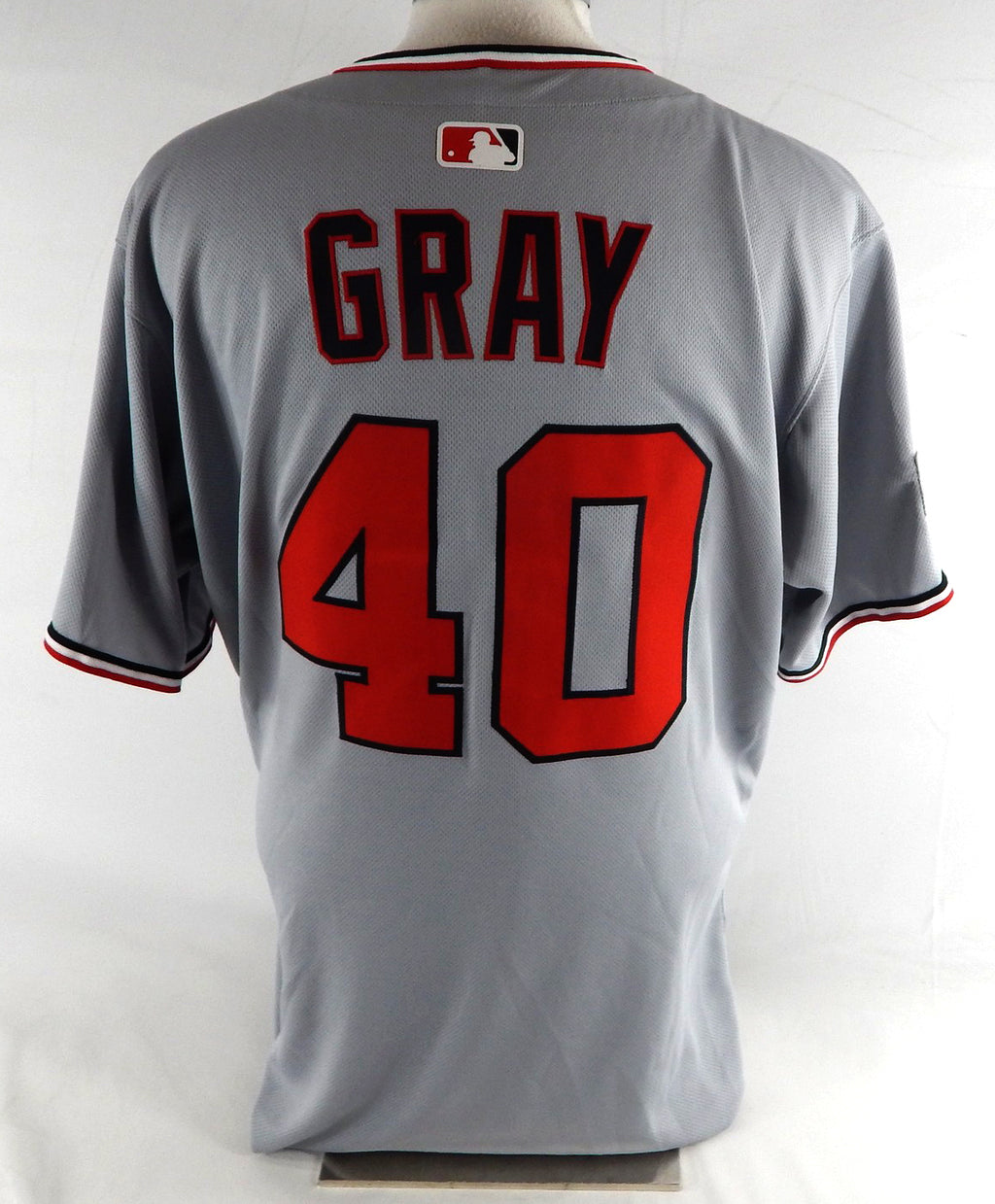 2025 Washington Nationals Josiah Gray #40 Game Issued Grey Jersey 46 276 Pic2