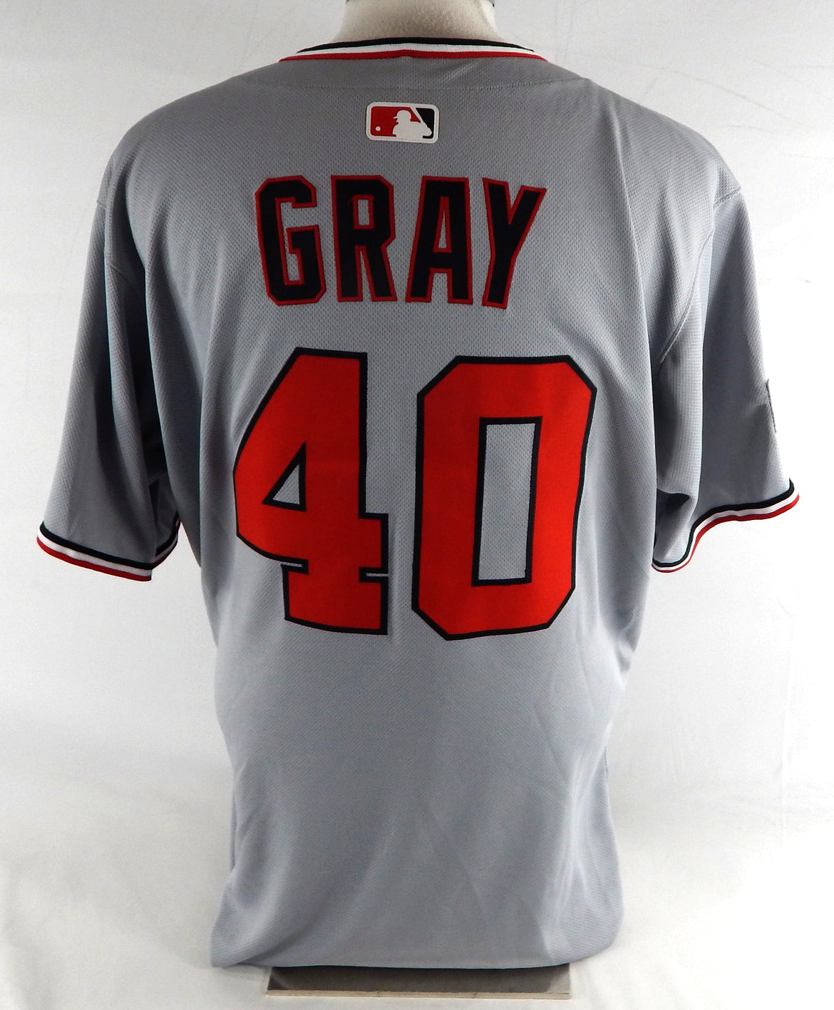 2025 Washington Nationals Josiah Gray #40 Game Issued Grey Jersey 46 276 Pic2