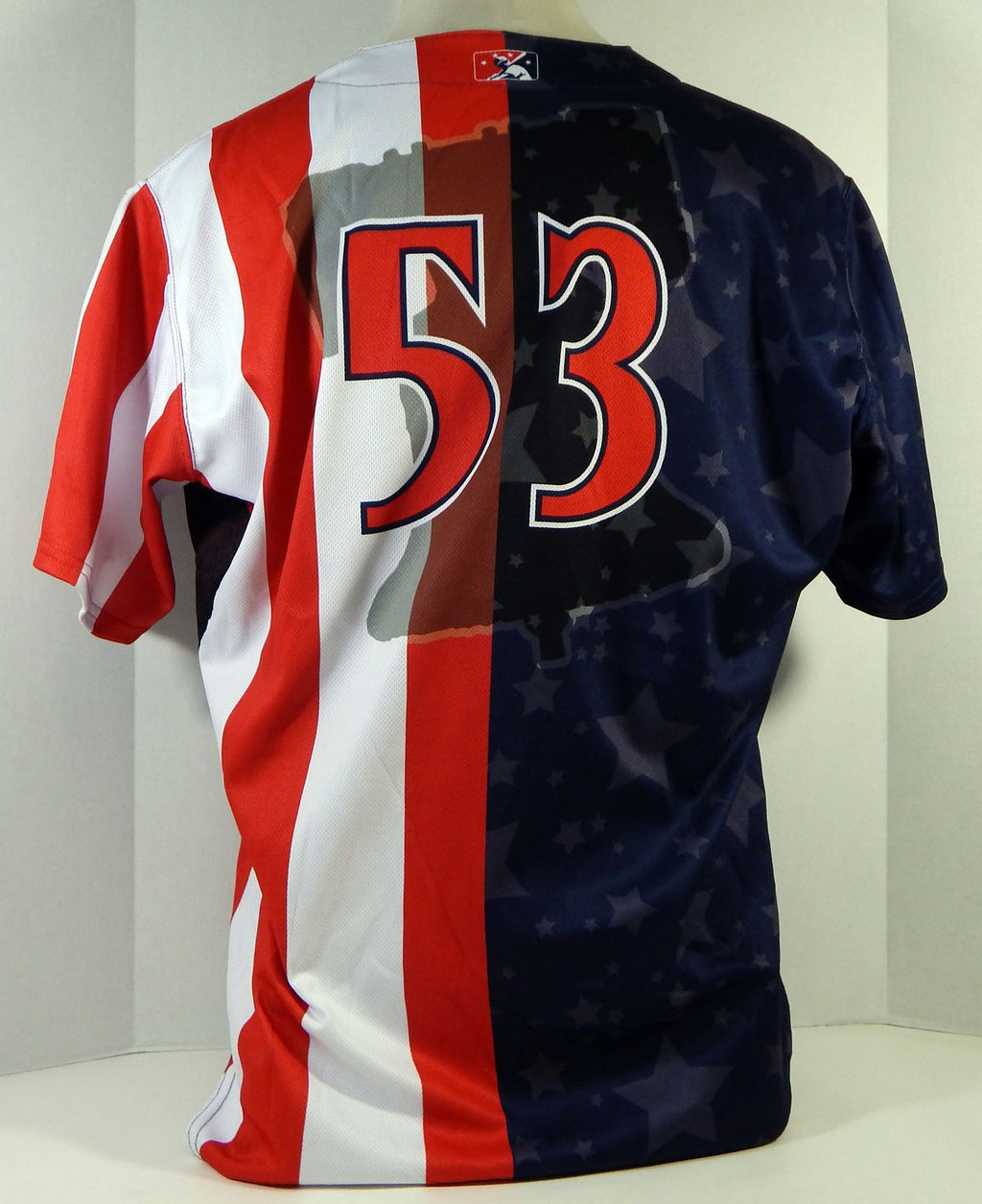 2018 Clearwater Threshers #53 Game Used Navy Jersey Independence July 2 3 48 8
