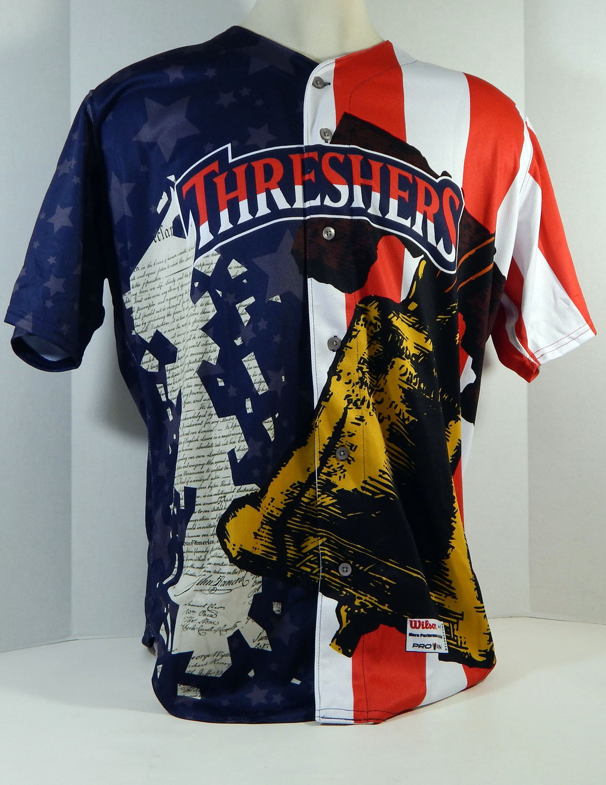 2018 Clearwater Threshers #53 Game Used Navy Jersey Independence July 2 3 48 8 Pic2