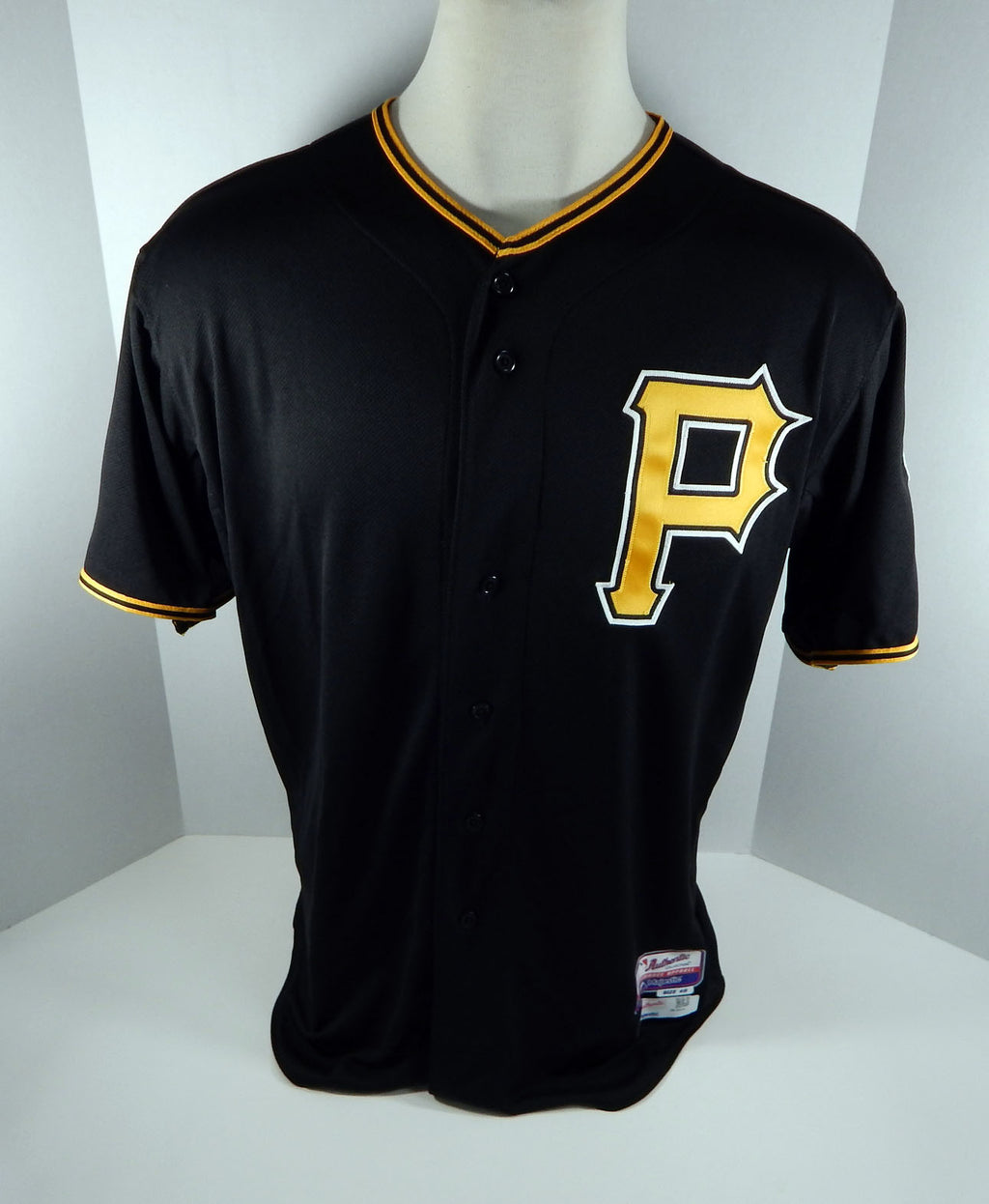 2014 Pittsburgh Pirates Jay Jackson # Game Issued Black Jersey Kiner Patch 33230 Pic2
