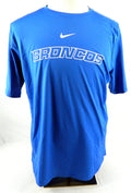 2019-20 Boise State Broncos Team Used Blue Nike T-Shirt Size L