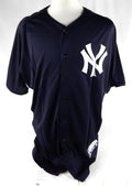 2013 New York Yankees David Huff #60 Game Issued Pos Used Navy Jersey BP ST 46 3
