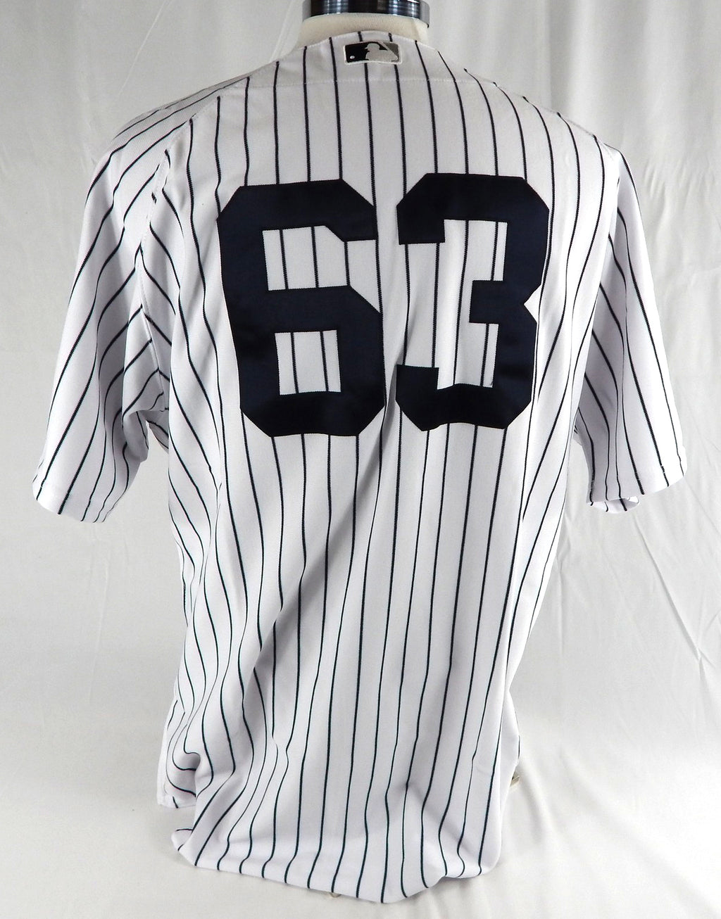 2011 New York Yankees Zoilo Almonte #63 Game Issued Jersey Mariano Rivera Patch Pic2