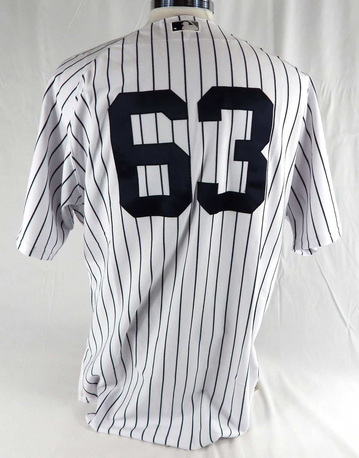 2011 New York Yankees Zoilo Almonte #63 Game Issued Jersey Mariano Rivera Patch Pic2