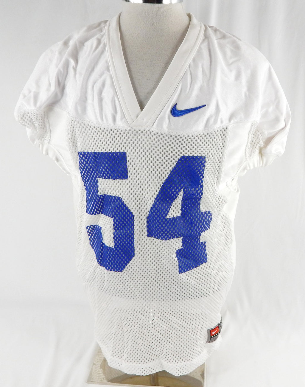 2016-19 Boise State Broncos #54 Game Used White Practice Jersey XXL 363