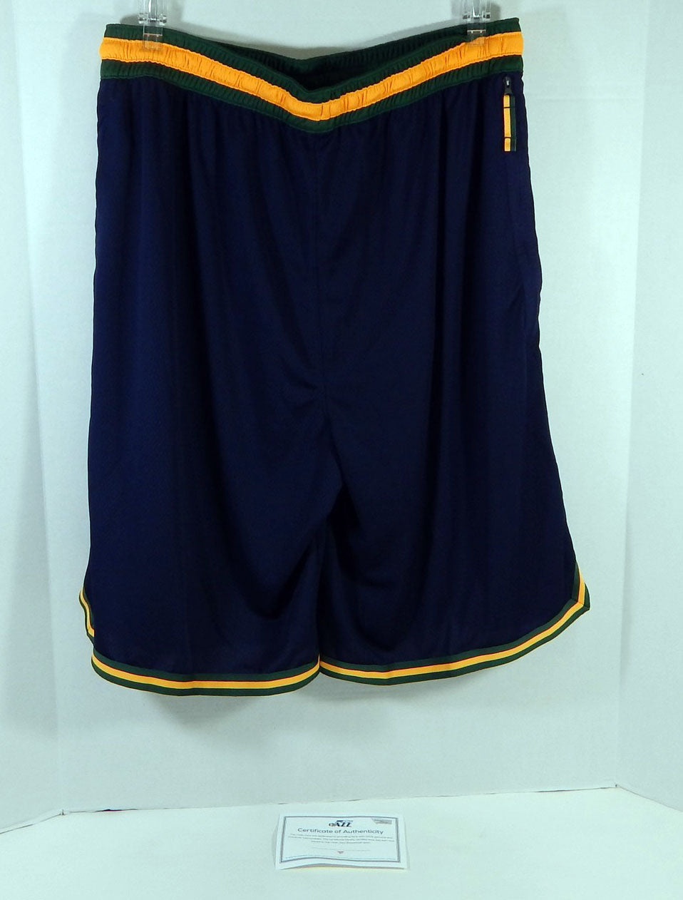 2019-20 Utah Jazz Game Issued Navy Practice Shorts XLT 958 Pic2