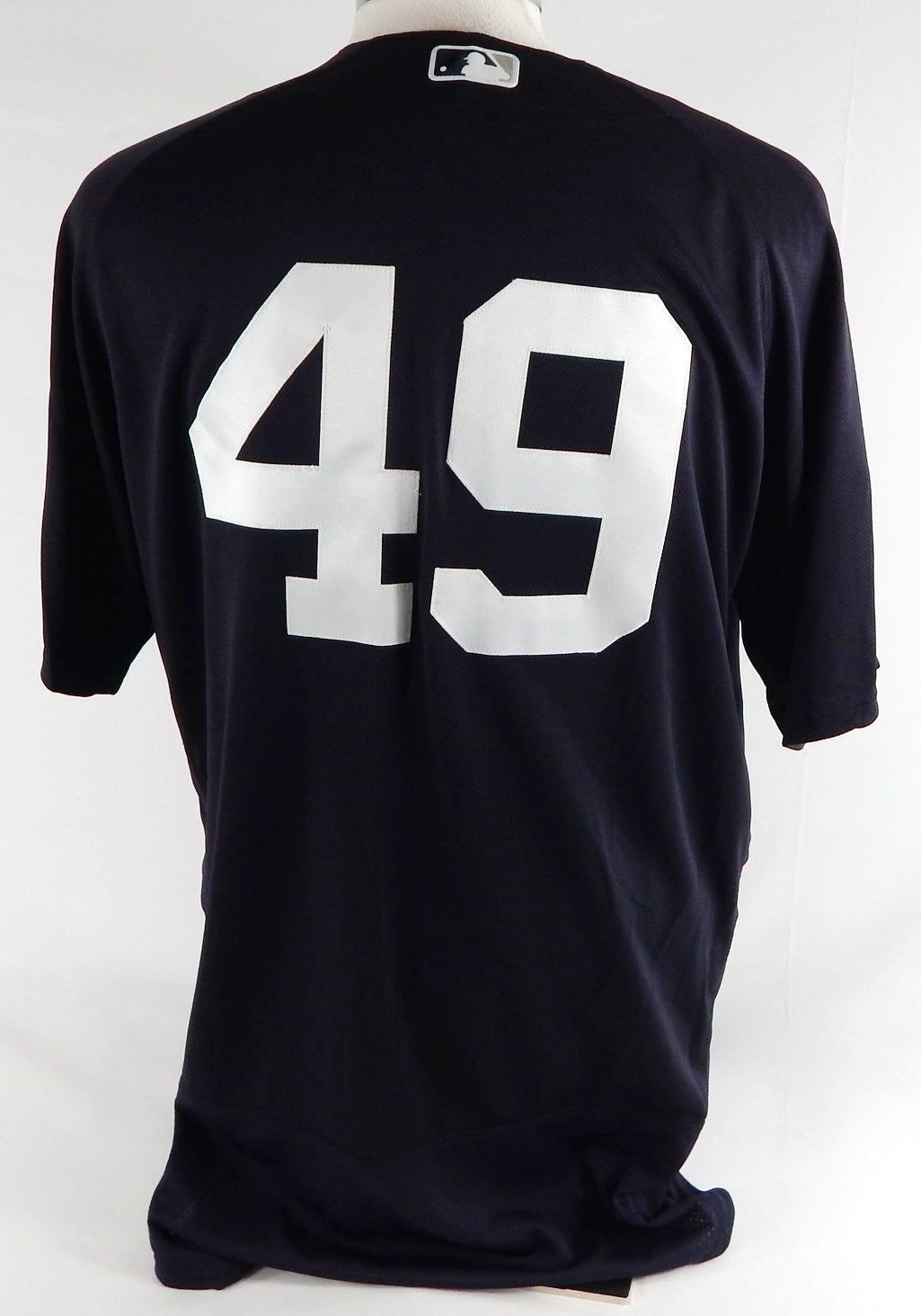 2019 New York Yankees #49 Game Issued Navy Jersey ST Patch 46 579 Pic2