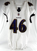 2020 Baltimore Ravens #46 Game Issued White Jersey NR R 40 902