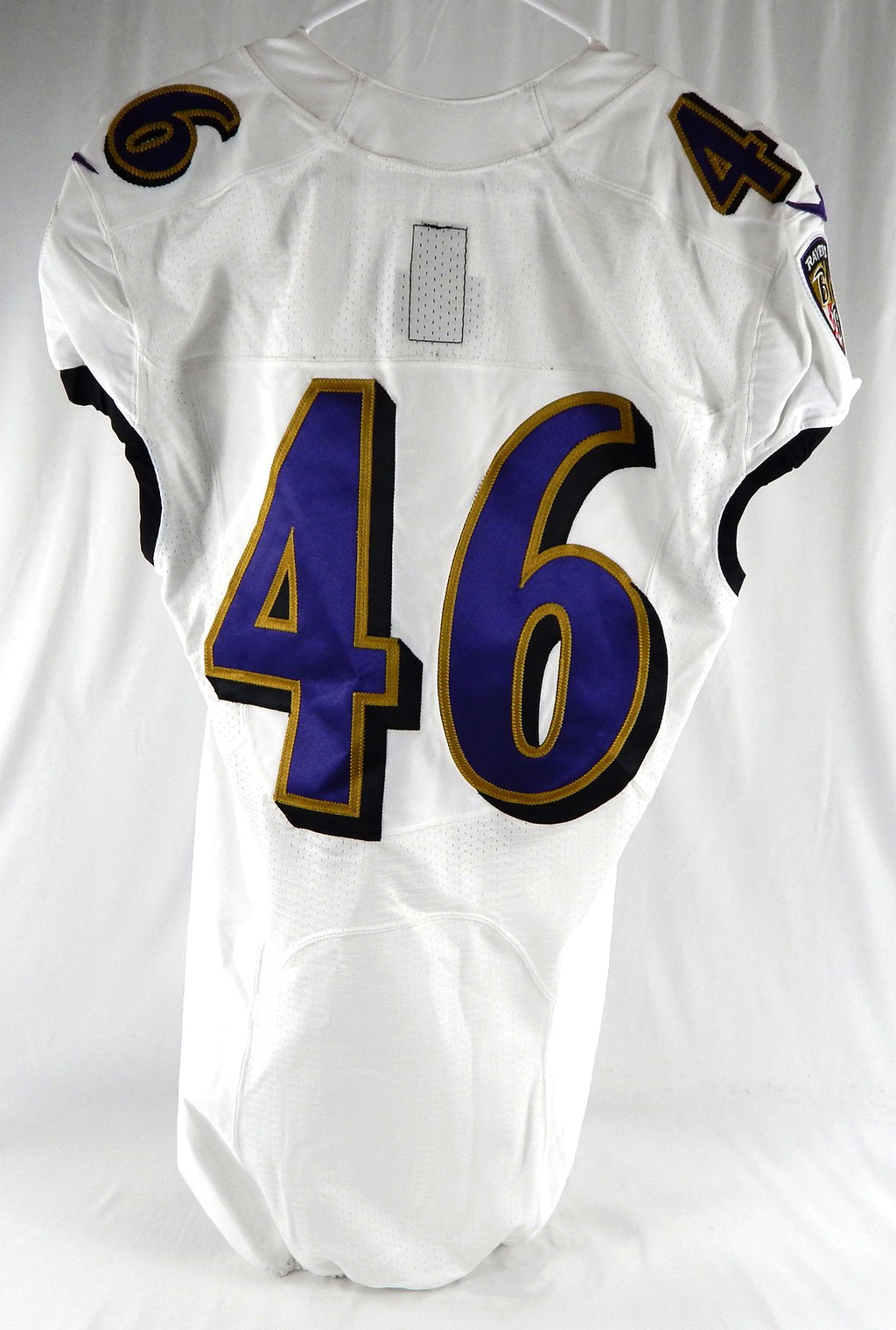 2020 Baltimore Ravens #46 Game Issued White Jersey NR R 40 902 Pic2