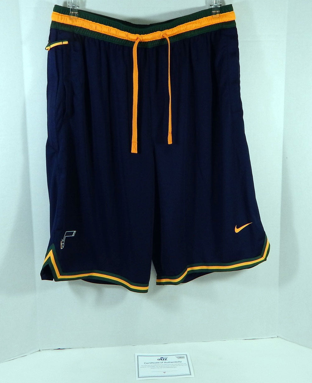 2019-20 Utah Jazz Game Issued Navy Practice Shorts XLT 959