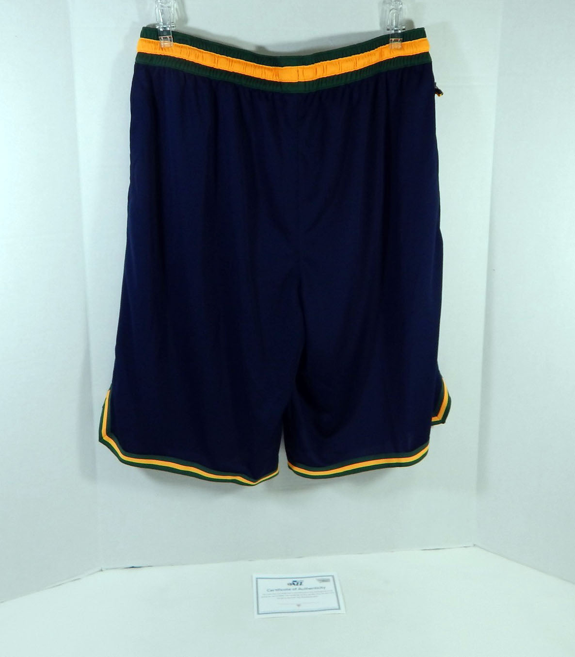 2019-20 Utah Jazz Game Issued Navy Practice Shorts XLT 959 Pic2