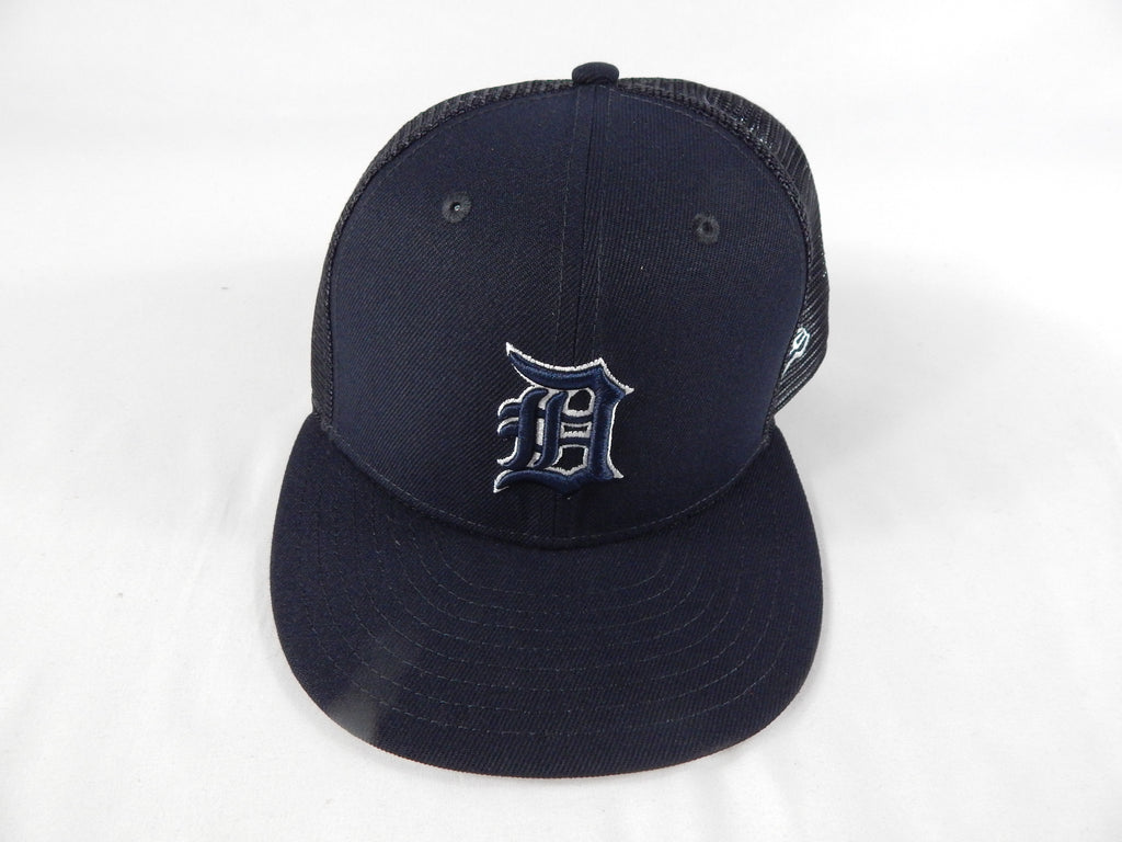 2022 Detroit Tigers Alex Lange #55 Game Issued Pos Used Navy Hat ST BP 7.125 08