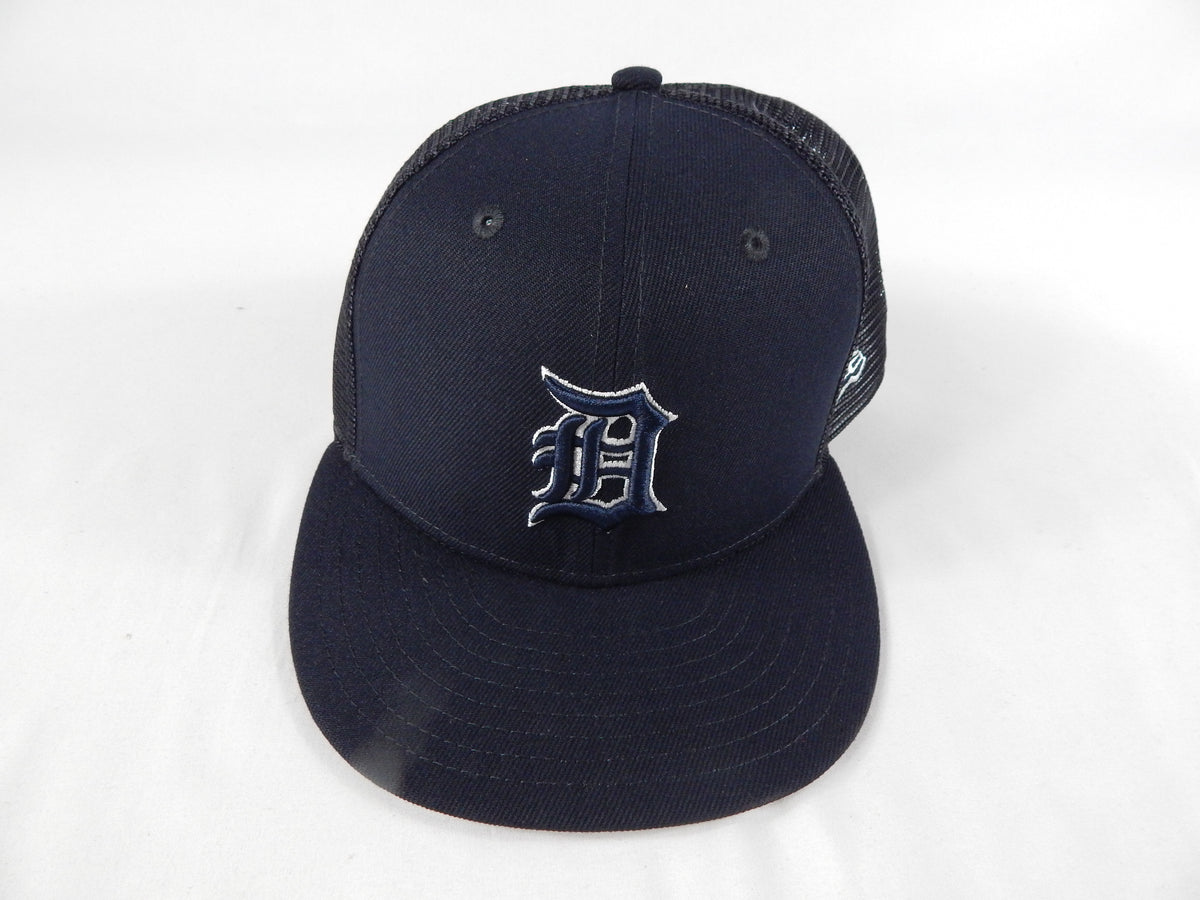 2022 Detroit Tigers Alex Lange #55 Game Issued Pos Used Navy Hat ST BP 7.125 08