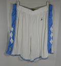 North Carolina Tar Heels UNC Game Issued White Basketball Shorts Jordan 48 6