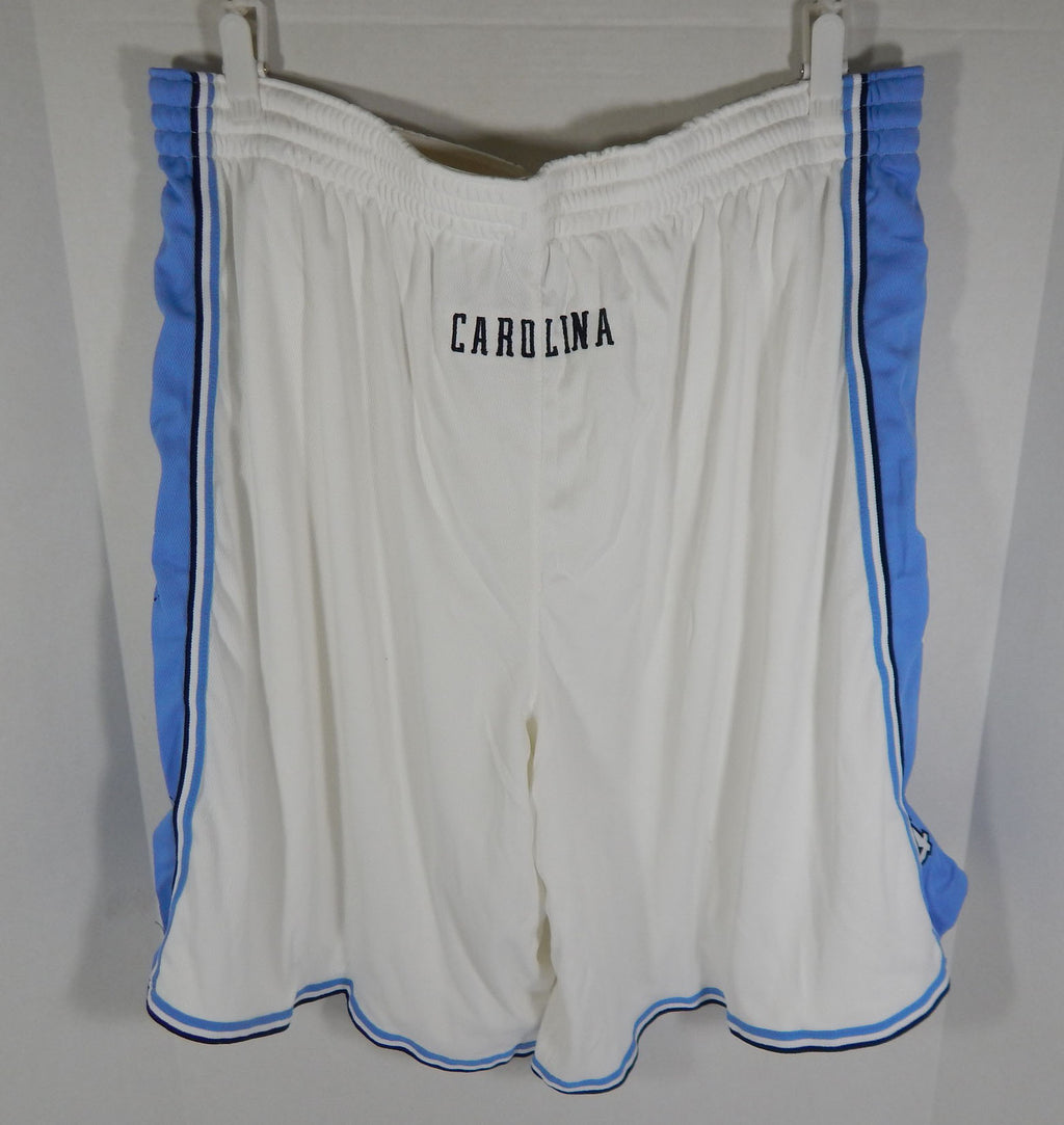 North Carolina Tar Heels UNC Game Issued White Basketball Shorts Jordan 48 6 Pic2