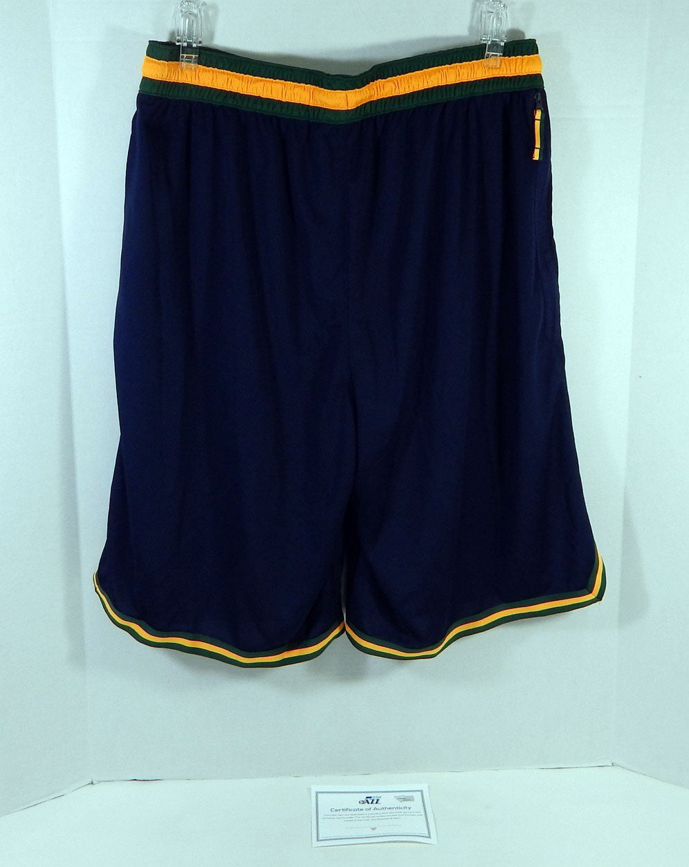 2019-20 Utah Jazz Game Issued Navy Practice Shorts XLT 960 Pic2