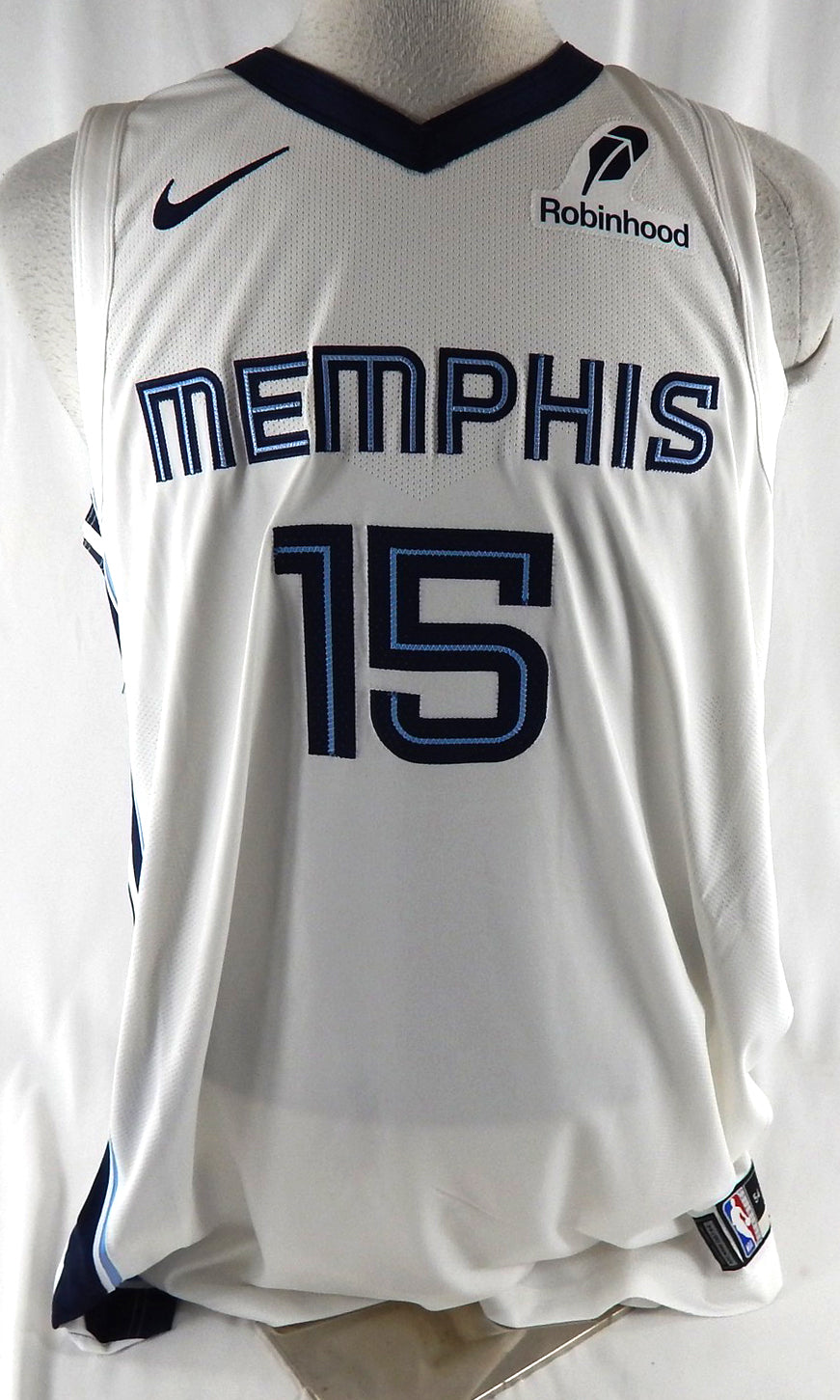 2025-26 Memphis Grizzlies Brandon Clarke #15 Game Issued White Jersey Assoc