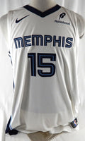2025-26 Memphis Grizzlies Brandon Clarke #15 Game Issued White Jersey Assoc
