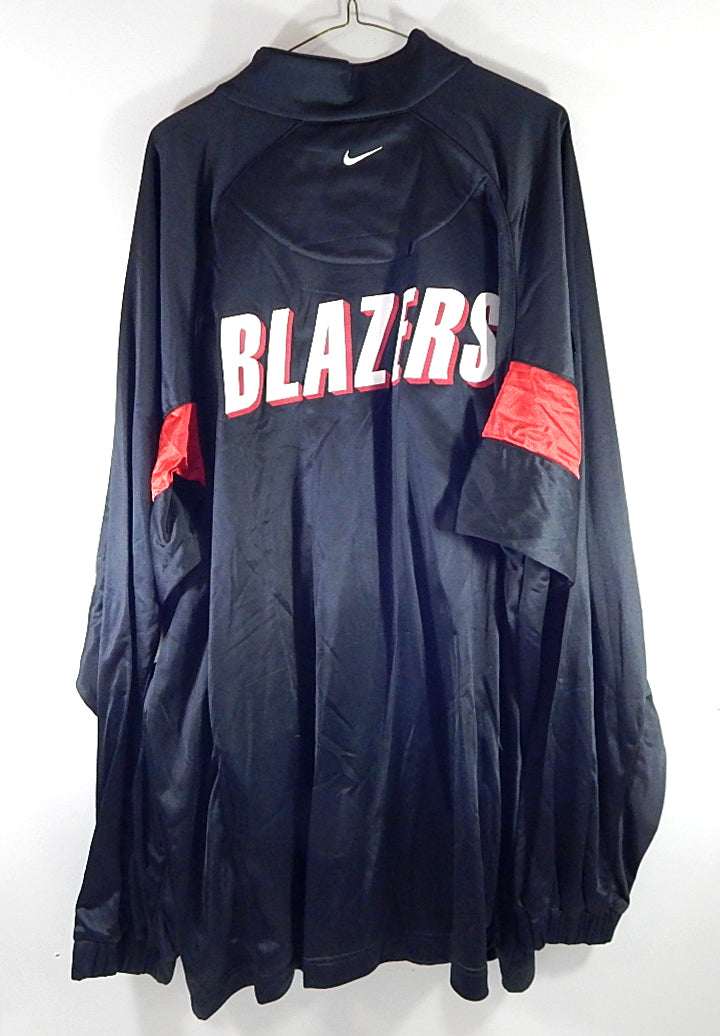 Portland Trail Blazers Nike NBA Warm Up Jacket Black Red White Size 2XL New Pic2