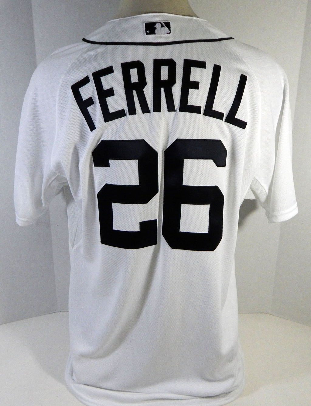 2015 Detroit Tigers Jeff Ferrell #26 Game Issued White Jersey DP15230
