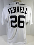 2015 Detroit Tigers Jeff Ferrell #26 Game Issued White Jersey DP15230