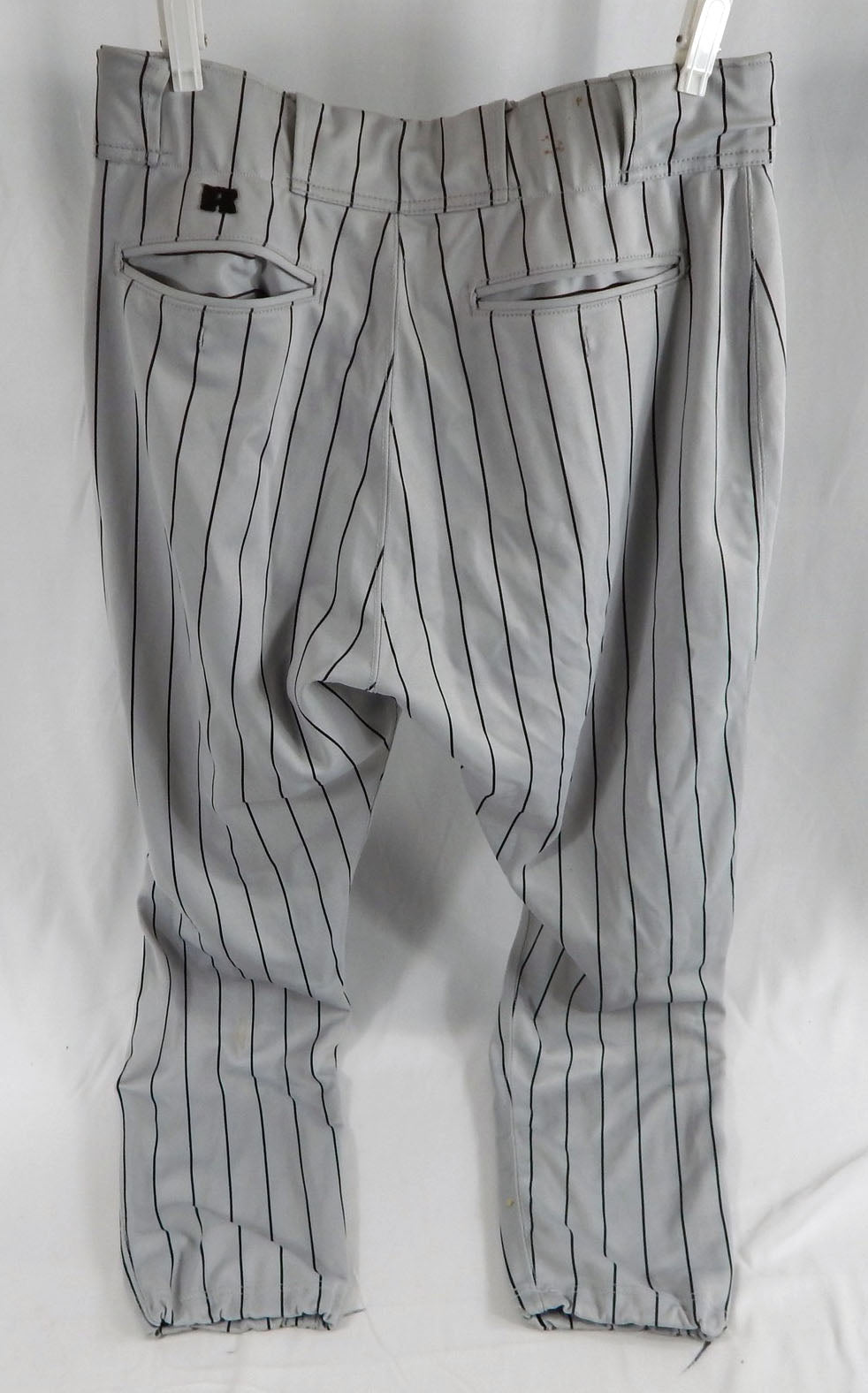 1990s Pittsburgh Pirates Wilkins # Game Used Grey Baseball Pants 37 962 Pic2