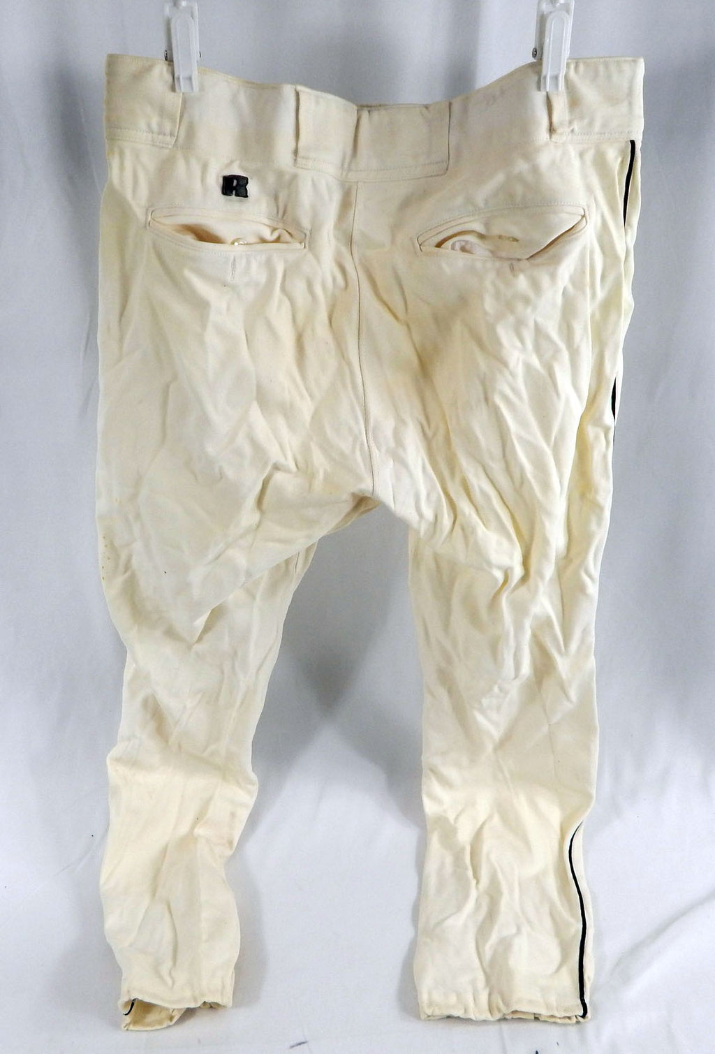 2000 Pittsburgh Pirates # Game Used White Baseball Pants Size 40 963 Pic2