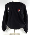 2000s Portland Trail Blazers Team Issued Black Windbreaker Pullover L 478