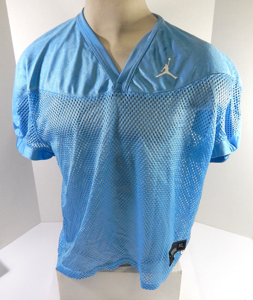 2019 North Carolina Tar Heels UNC Game Used Blue Practice Jersey XL DP54251
