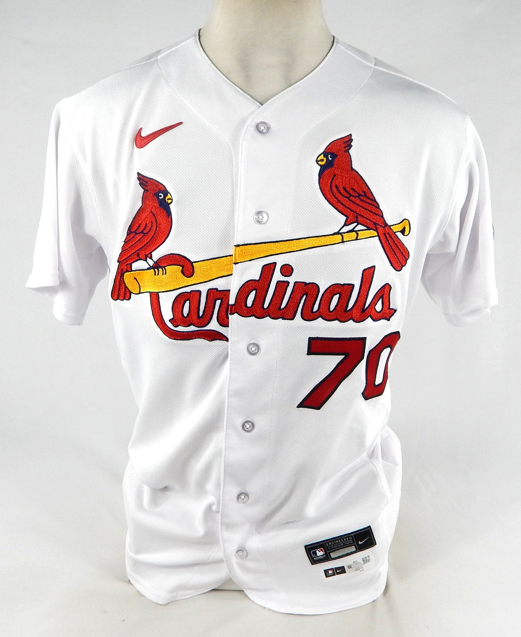 2023 St. Louis Cardinals Packy Naughton #70 Game Issued White Jersey Sutter P 0 Pic2