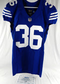 2021 Indianapolis Colts Henry Black #36 Game Issued Blue Jersey 40 907