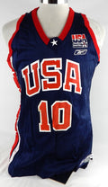 1998-99 Team USA Basketball #10 Game Issued Navy Jersey 059