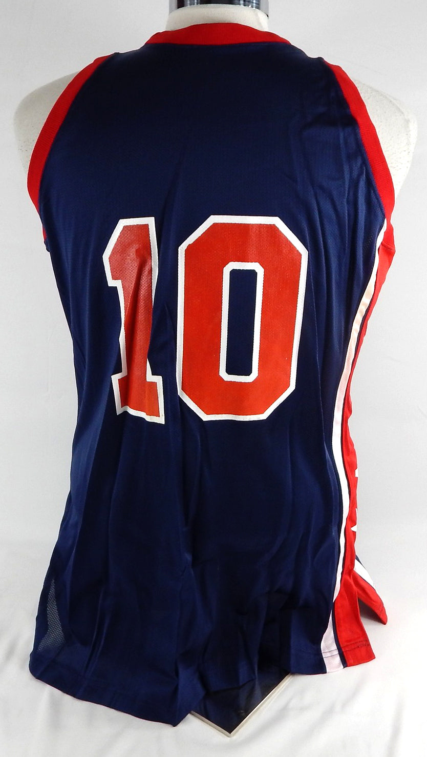 1998-99 Team USA Basketball #10 Game Issued Navy Jersey 059 Pic2