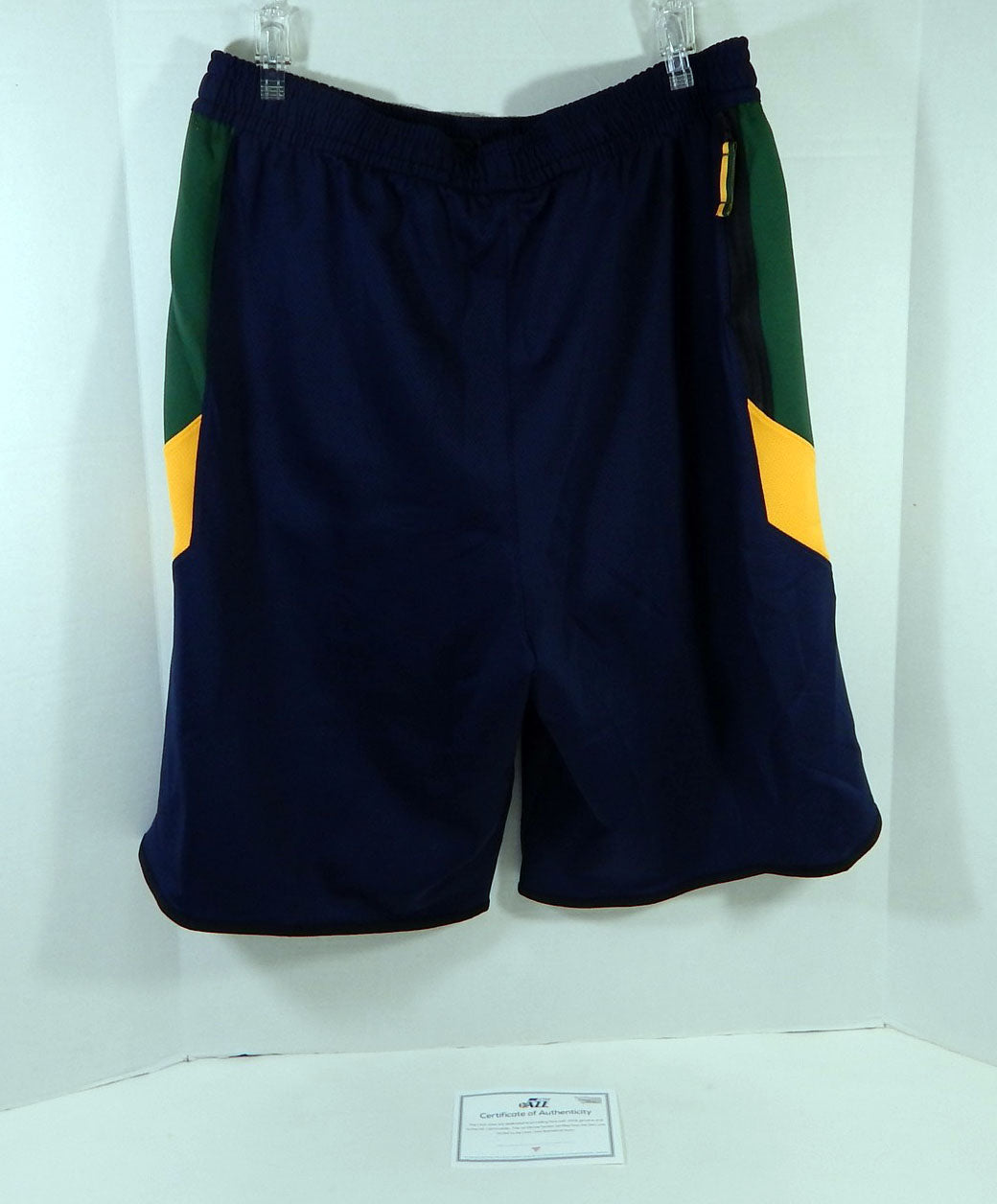 2019-20 Utah Jazz Game Issued Navy Practice Shorts 2XL 964 Pic2