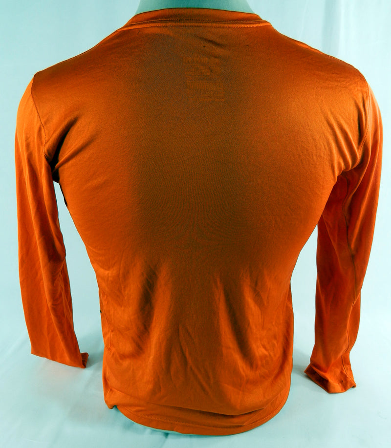 Boise State Broncos Team Issued Nike Orange Longsleeve Shirt #1 Size S Pic2