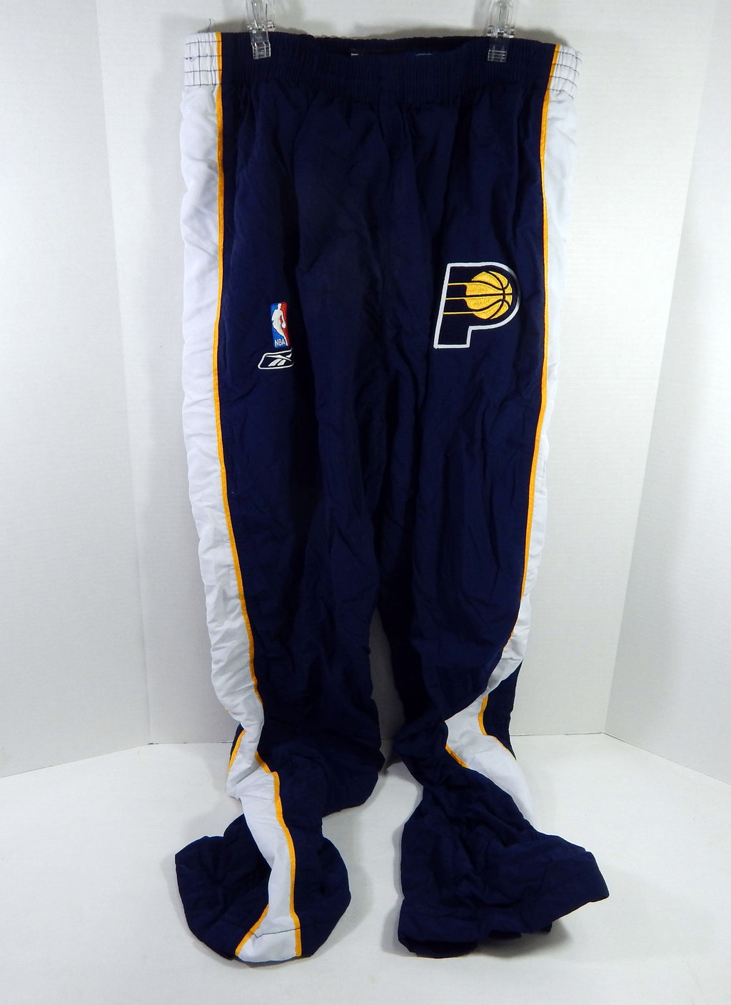 2000s Indiana Pacers #20 Game Used Navy Warm Up Pants 42 DP66761