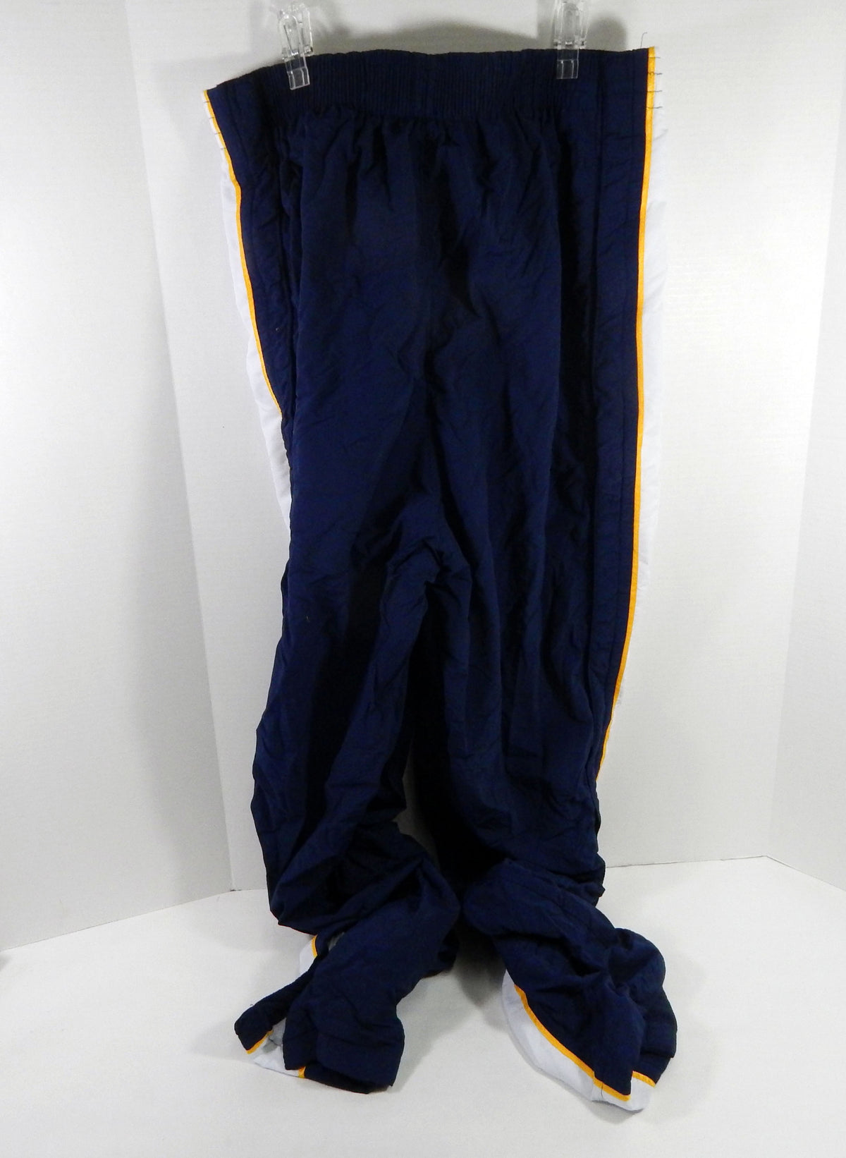 2000s Indiana Pacers #20 Game Used Navy Warm Up Pants 42 DP66761 Pic2