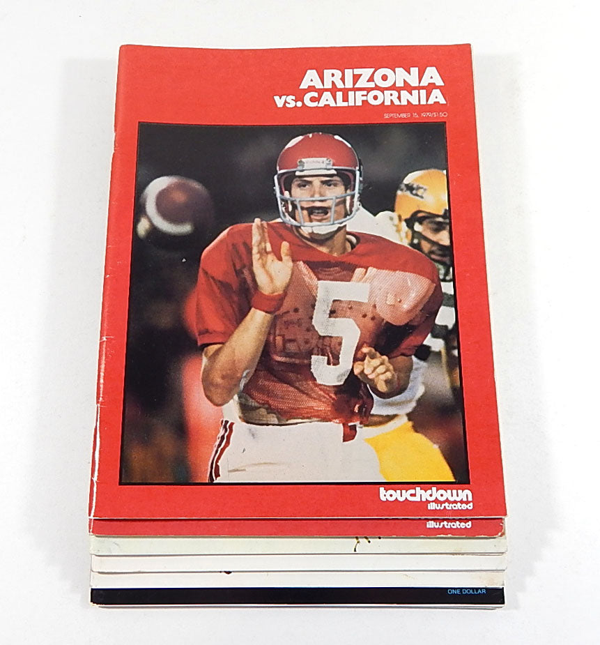 Lot of (6) Different 1977 to 1979 Arizona College Football Programs