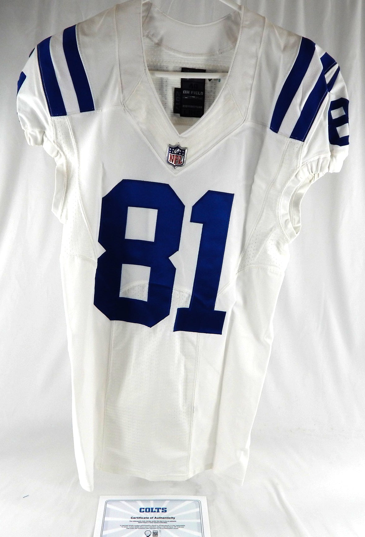 2017 Indianapolis Colts Devin Street #81 Game Issued White Jersey 40 908