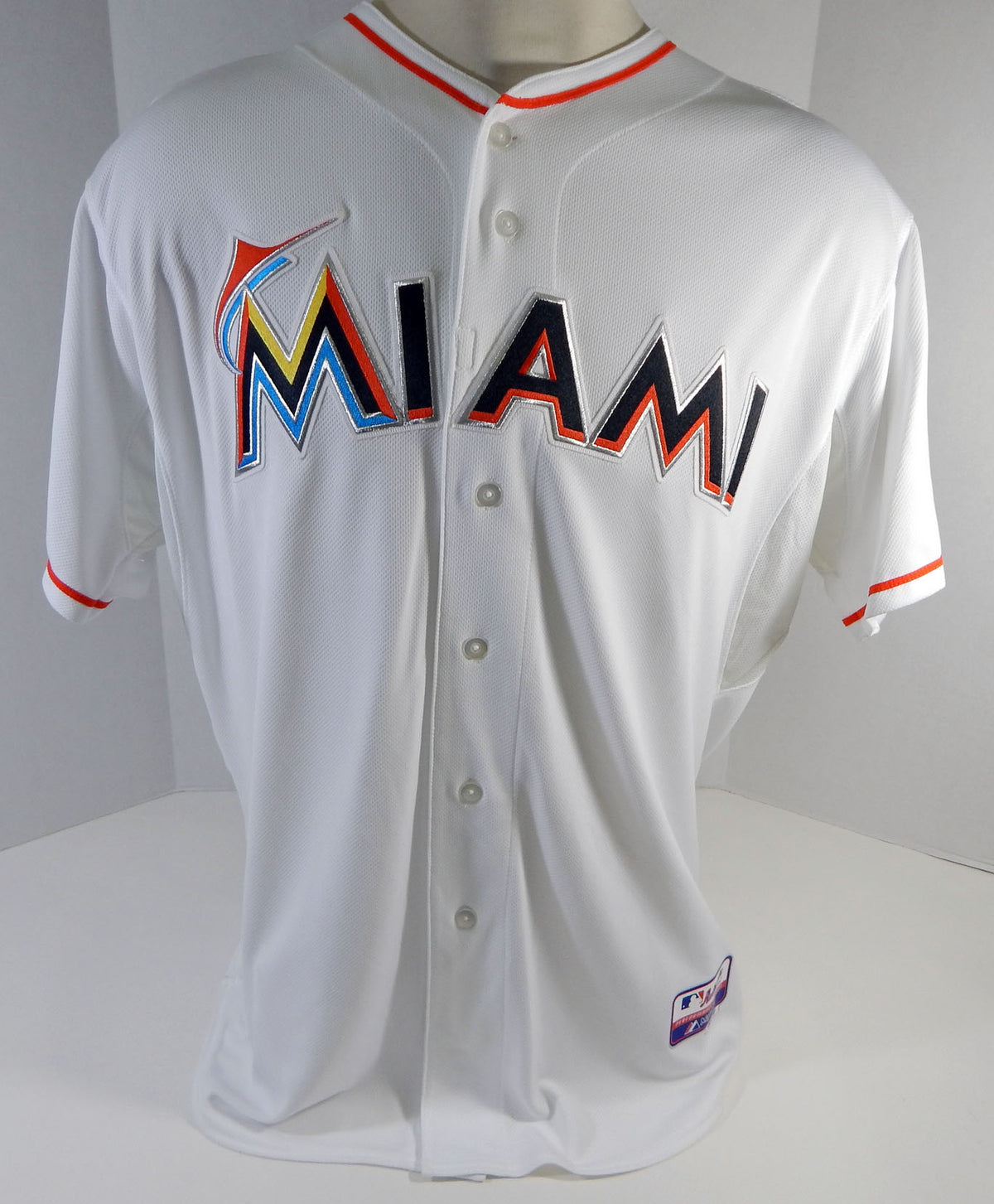 2013 Miami Marlins Craig Tatum #28 Game Issued White Jersey Ex Spring Training 7