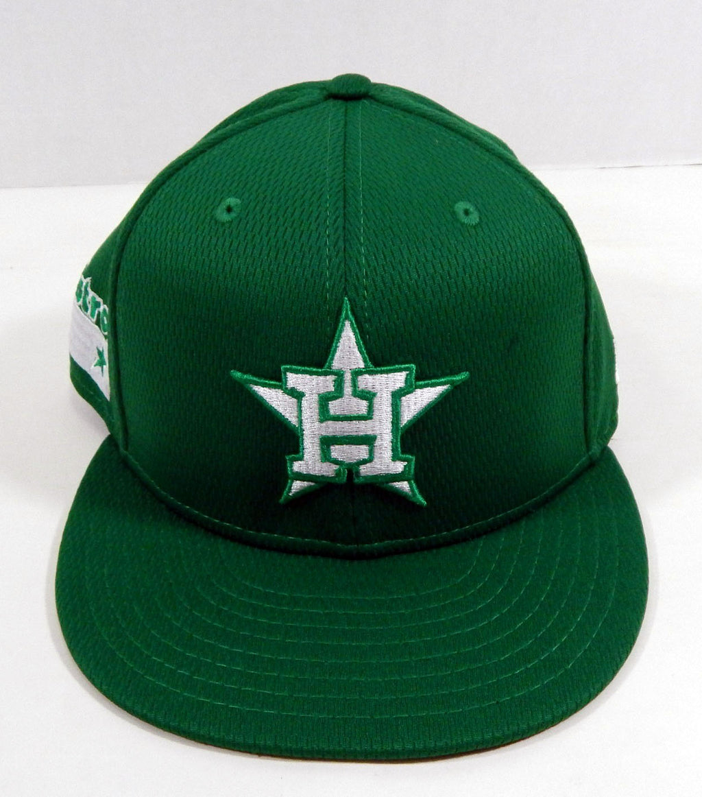 2021 Houston Astros Game Issued Green Hat St Patricks Day 7.875 711282S