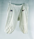 2023 Washington Commanders John Bates #87 Game Used White Pants 36 491