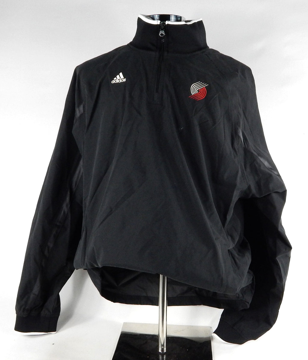 2000s Portland Trail Blazers Team Issued Black Windbreaker Pullover XL 483